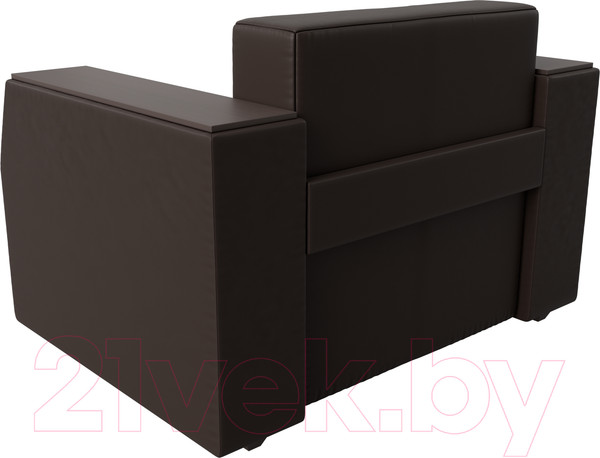 Изображение товара Кресло-кровать Лига Диванов Атлантида / 28410 (экокожа коричневый)