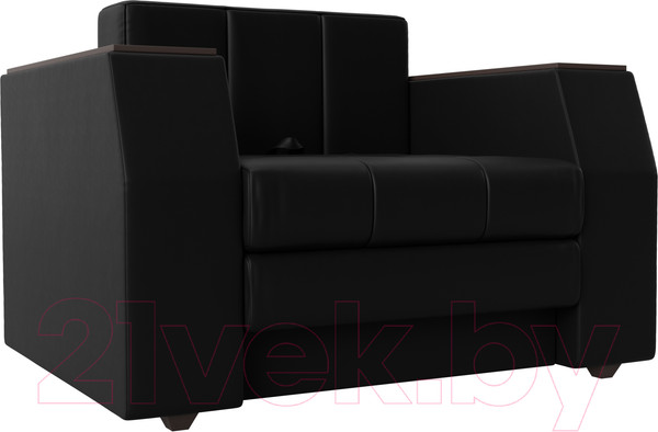 Изображение товара Кресло-кровать Лига Диванов Атлантида / 28411 (экокожа черный)