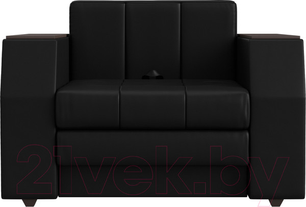 Изображение товара Кресло-кровать Лига Диванов Атлантида / 28411 (экокожа черный)