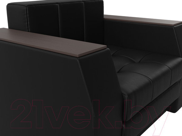 Изображение товара Кресло-кровать Лига Диванов Атлантида / 28411 (экокожа черный)