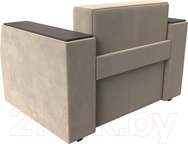 Изображение товара Кресло-кровать Лига Диванов Атлантида / 28413 (микровельвет бежевый)