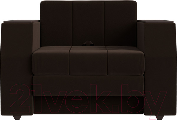 Изображение товара Кресло-кровать Лига Диванов Атлантида / 28415 (микровельвет коричневый)