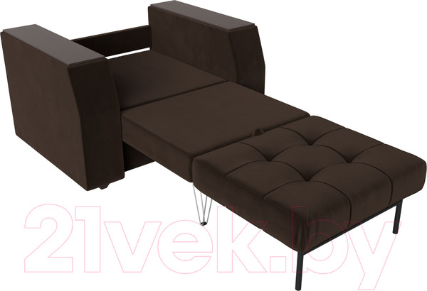 Изображение товара Кресло-кровать Лига Диванов Атлантида / 28415 (микровельвет коричневый)
