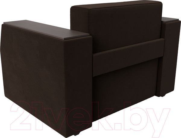 Изображение товара Кресло-кровать Лига Диванов Атлантида / 28415 (микровельвет коричневый)