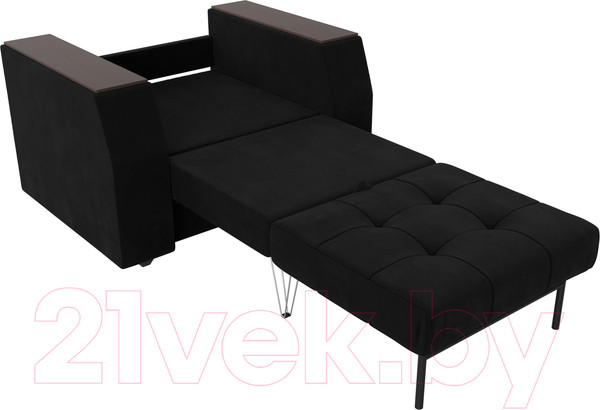 Изображение товара Кресло-кровать Лига Диванов Атлантида / 28418 (микровельвет черный)