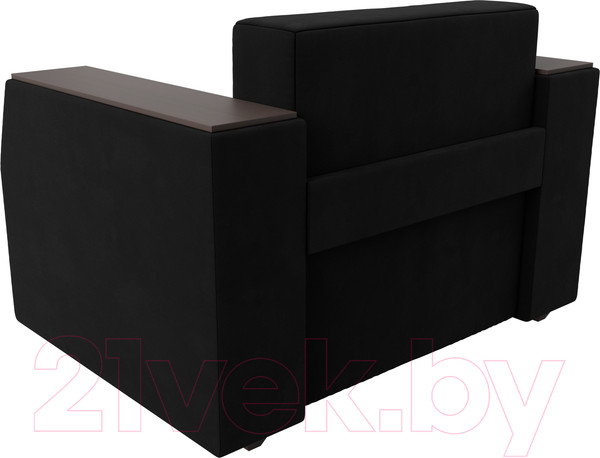 Изображение товара Кресло-кровать Лига Диванов Атлантида / 28418 (микровельвет черный)
