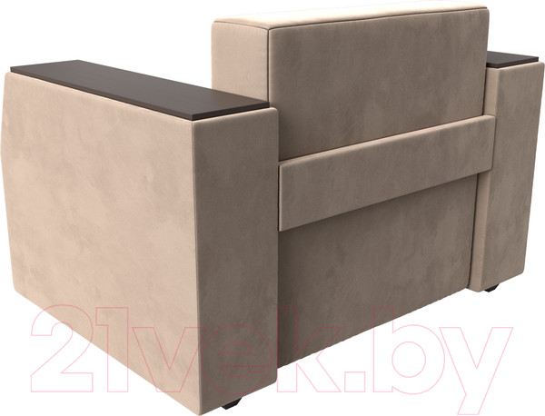 Изображение товара Кресло-кровать Лига Диванов Атлантида / 113835 (велюр бежевый)