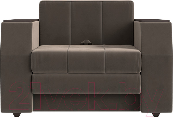 Изображение товара Кресло-кровать Лига Диванов Атлантида / 113839 (велюр коричневый)