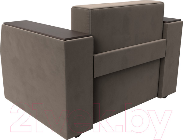Изображение товара Кресло-кровать Лига Диванов Атлантида / 113839 (велюр коричневый)