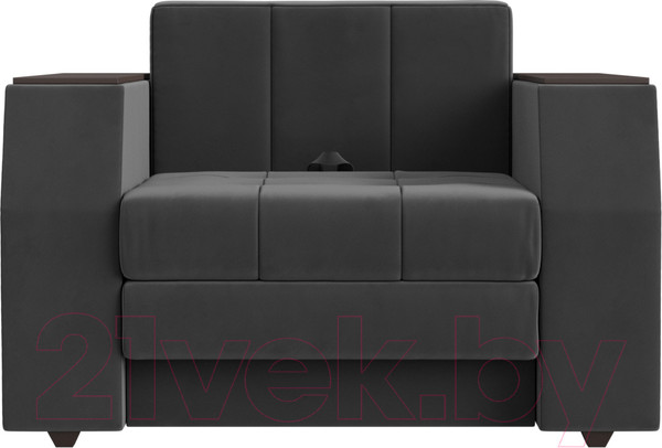 Изображение товара Кресло-кровать Лига Диванов Атлантида / 113840 (велюр серый)