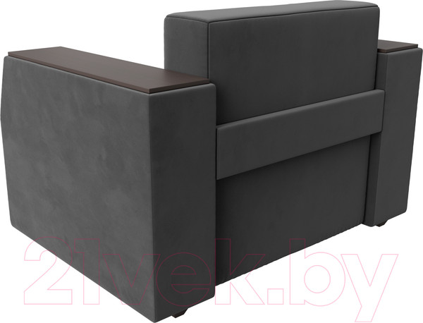 Изображение товара Кресло-кровать Лига Диванов Атлантида / 113840 (велюр серый)