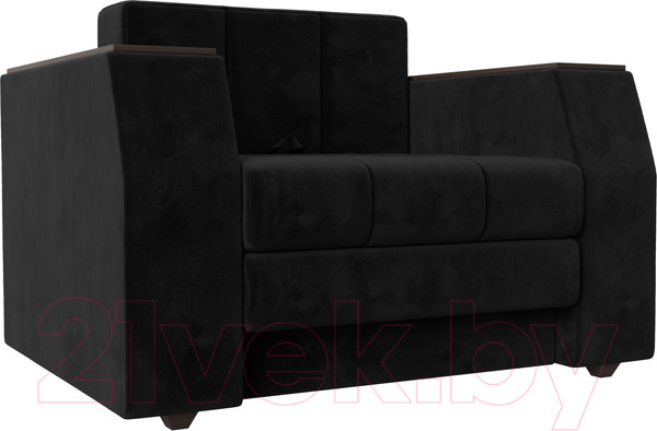 Изображение товара Кресло-кровать Лига Диванов Атлантида / 113842 (велюр черный)