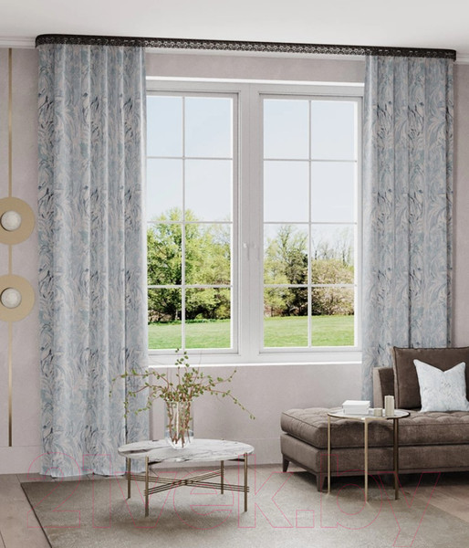 Изображение товара Штора LEGRAND Каприз 150x260 / 58119318 (сине-золотой)