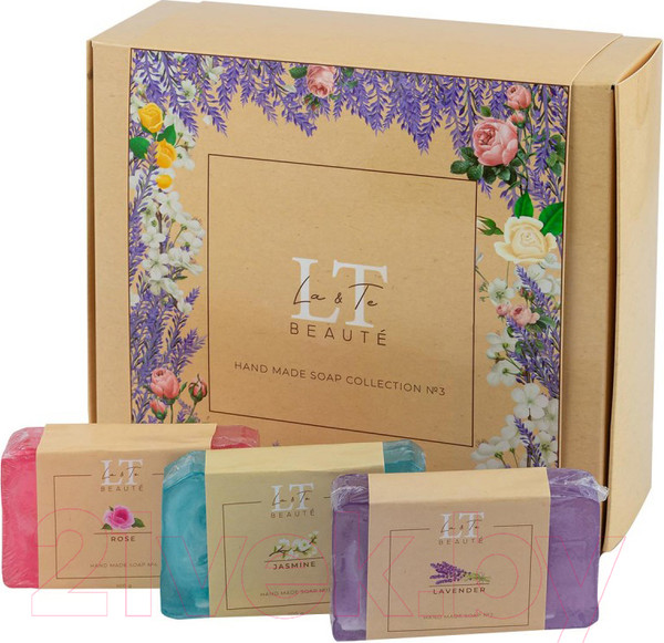 Изображение товара Набор мыла La and Te beaute LT-SP3 (жасмин/роза/лаванда)
