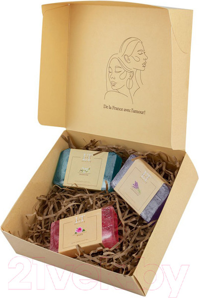 Изображение товара Набор мыла La and Te beaute LT-SP3 (жасмин/роза/лаванда)