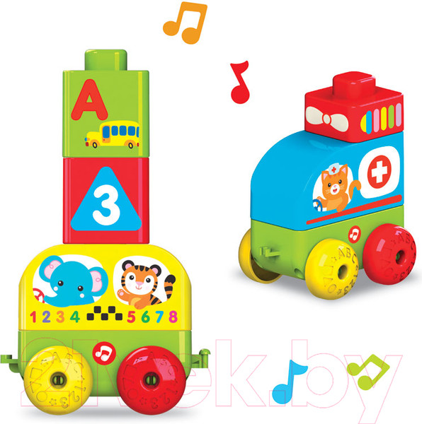 Изображение товара Развивающий игровой набор Азбукварик Talky Blocks. Машинки в городе / 2763