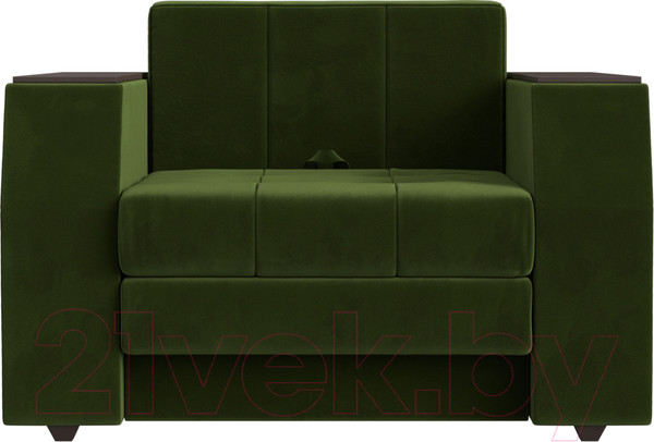 Изображение товара Кресло-кровать Лига Диванов Атлантида / 113855 (микровельвет зеленый)