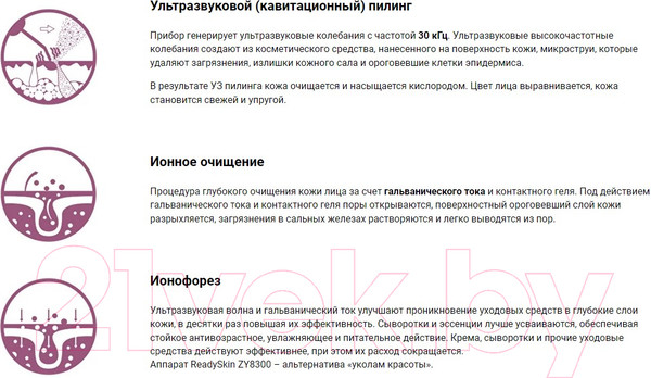 Изображение товара Аппарат для чистки лица Ready Skin ZY8300