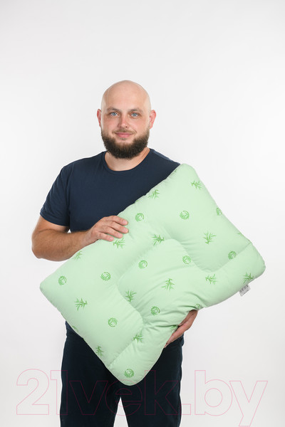 Изображение товара Подушка для сна Familytex ПСУ2 Б с волнообразной перегородкой бамбук (45x65)