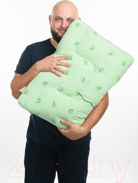 Изображение товара Подушка для сна Familytex ПСУ2 Б с волнообразной перегородкой бамбук (45x65)