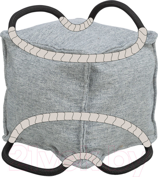 Изображение товара Игрушка для собак Trixie Citystyle Be Eco кубик с веревками / 34727