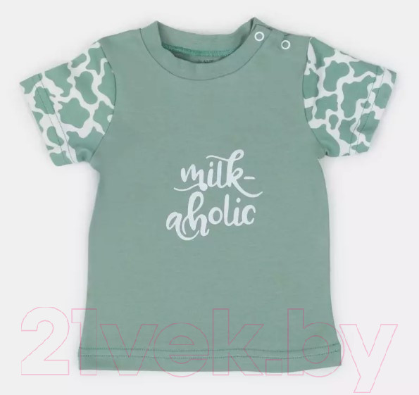 Изображение товара Комплект одежды для малышей Rant Milk-Aholic с шортами / 2-81/1 (зеленый, р.74)