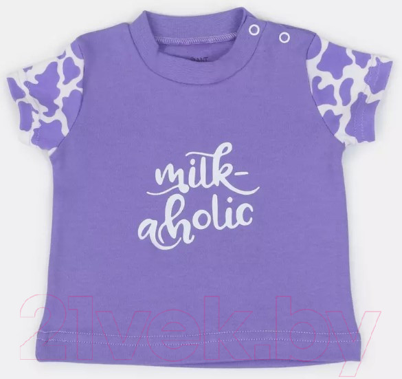Изображение товара Комплект одежды для малышей Rant Milk-Aholic с шортами / 2-81/1 (фиолетовый, р.62)