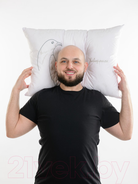 Изображение товара Подушка для сна Familytex ПСС2 В с вышивкой Жаворонок (50x70)