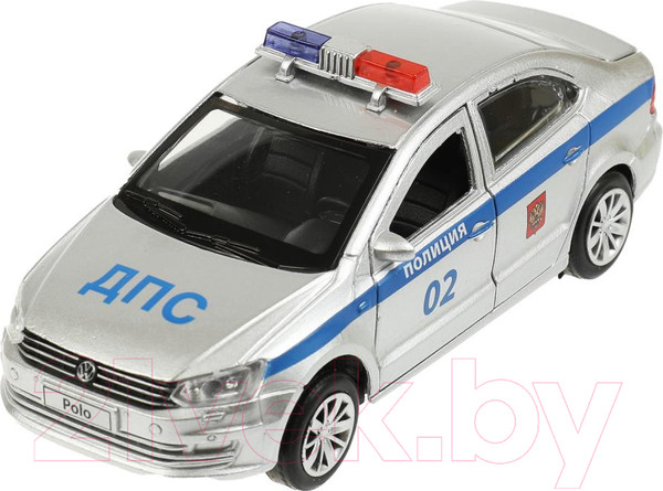 Изображение товара Автомобиль игрушечный Технопарк Volkswagen Polo Полиция / POLO-12POL-SR