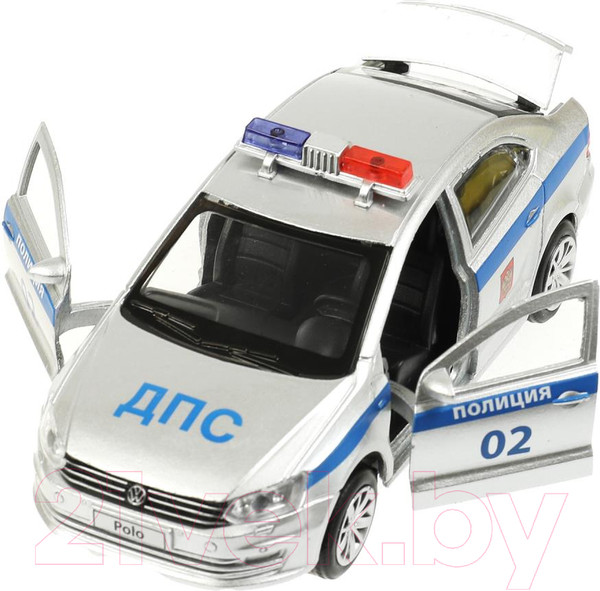 Изображение товара Автомобиль игрушечный Технопарк Volkswagen Polo Полиция / POLO-12POL-SR