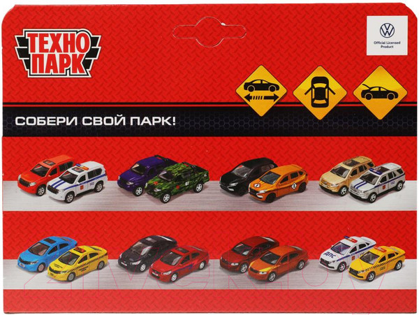 Изображение товара Автомобиль игрушечный Технопарк Volkswagen Polo Полиция / POLO-12POL-SR