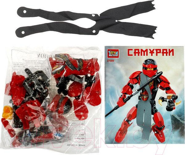 Изображение товара Конструктор Город мастеров Красный самурай / 27009-ZH (93эл)