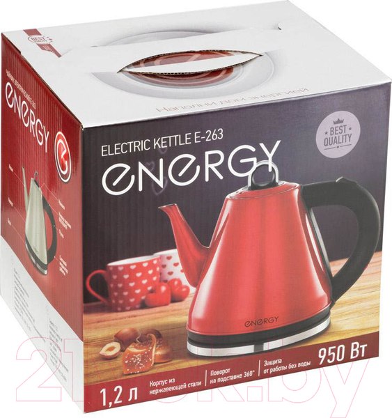 Изображение товара Электрочайник Energy E-263 / 164132 (бежевый)