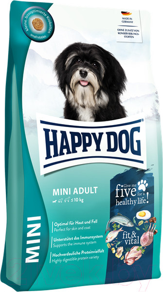 Изображение товара Сухой корм для собак Happy Dog Mini Adult Fit & Vital 26/14 / 61199 (4кг)