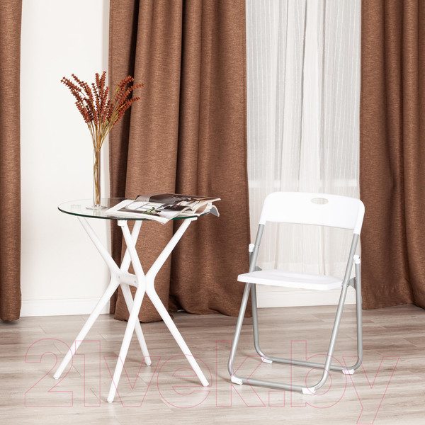 Изображение товара Стул складной Tetchair Folder 49x46.5x73.5 (белый/серый)
