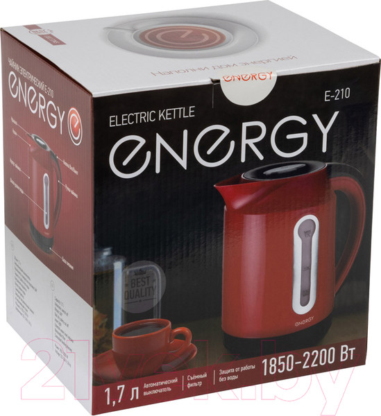 Изображение товара Электрочайник Energy E-210 / 153085 (белый)
