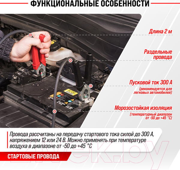 Изображение товара Стартовые провода Skyway S03701002