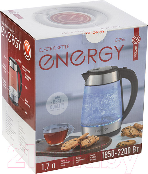 Изображение товара Электрочайник Energy E-254 / 164134 (черный)
