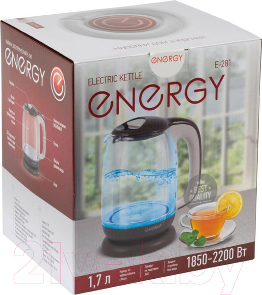 Изображение товара Электрочайник Energy E-281 / 164116 (коричневый)