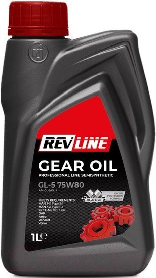 Изображение товара Трансмиссионное масло Revline Semisynthetic GL-5 75W80 / RGL575801 (1л)