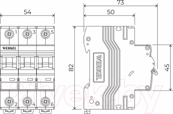 Изображение товара Выключатель автоматический Werkel W903P326