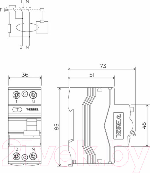 Изображение товара Устройство защитного отключения Werkel W912P256