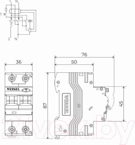 Изображение товара Дифференциальный автомат Werkel W922P256