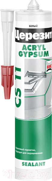 Изображение товара Герметик акриловый Ceresit CS 11 (280мл, белый)