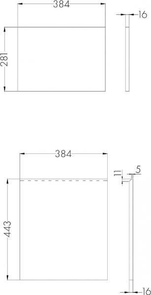 Изображение товара Фасад для мебели в ванную Акватон Лондри 40 (1A274901LHDR0)