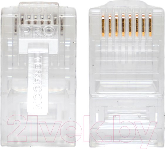 Изображение товара Коннектор EKF Teracom Pro RJ-45 8P8C Cat.5E TRP-PLUG-5EUTP-50