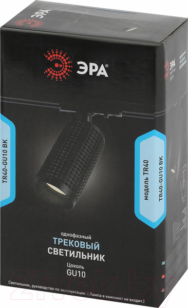 Изображение товара Трековый светильник ЭРА TR40-GU10 BK / Б0054199