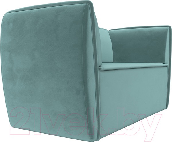 Изображение товара Диван Лига Диванов Бергамо 2-х местный / 112031 (велюр бирюзовый)