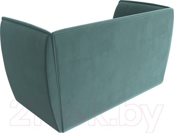 Изображение товара Диван Лига Диванов Бергамо 2-х местный / 112031 (велюр бирюзовый)