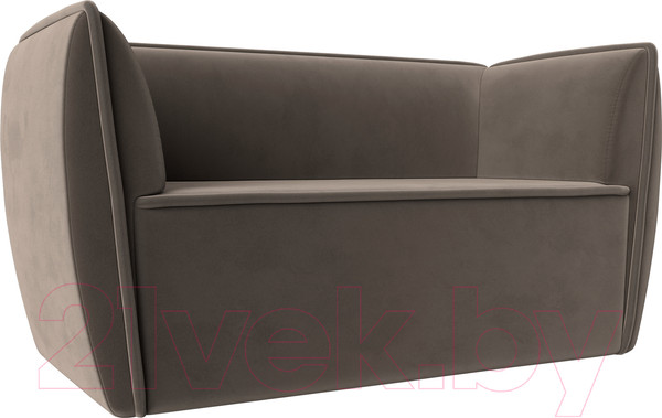 Изображение товара Диван Лига Диванов Бергамо 2-х местный / 112037 (велюр коричневый)